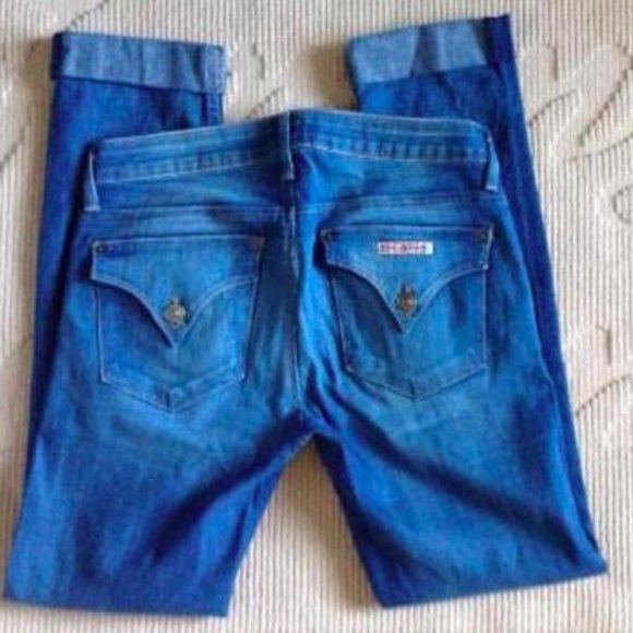 Hudson Bacara Crop Straight Cuffed Legs Jeans - Picture 6 of 6